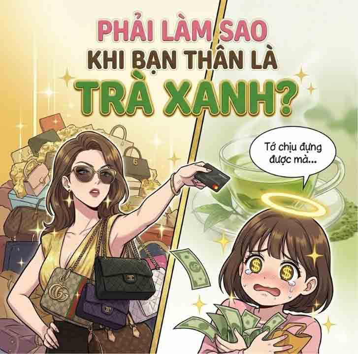 Phải Làm Sao Khi Bạn Thân Là Trà Xanh?